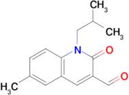 1-Isobutyl-6-methyl-2-oxo-1,2-dihydroquinoline-3-carbaldehyde