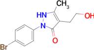 2-(4-Bromophenyl)-4-(2-hydroxyethyl)-5-methyl-1,2-dihydro-3H-pyrazol-3-one