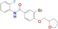 3-Bromo-N-(2-fluorophenyl)-4-((tetrahydrofuran-2-yl)methoxy)benzamide