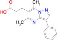 3-(5,7-Dimethyl-3-phenylpyrazolo[1,5-a]pyrimidin-6-yl)propanoic acid