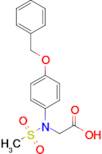 N-(4-(benzyloxy)phenyl)-N-(methylsulfonyl)glycine