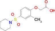 2-(2-Methyl-4-(piperidin-1-ylsulfonyl)phenoxy)acetic acid