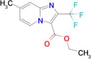 Ethyl 7-methyl-2-(trifluoromethyl)imidazo[1,2-a]pyridine-3-carboxylate