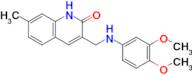 3-{[(3,4-dimethoxyphenyl)amino]methyl}-7-methyl-1,2-dihydroquinolin-2-one