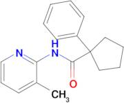 N-(3-methylpyridin-2-yl)-1-phenylcyclopentane-1-carboxamide