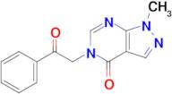 1-Methyl-5-(2-oxo-2-phenylethyl)-1,5-dihydro-4H-pyrazolo[3,4-d]pyrimidin-4-one