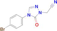 2-(4-(4-Bromophenyl)-5-oxo-4,5-dihydro-1H-1,2,4-triazol-1-yl)acetonitrile