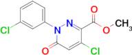 Methyl 4-chloro-1-(3-chlorophenyl)-6-oxo-1,6-dihydropyridazine-3-carboxylate