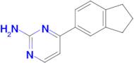 4-(2,3-Dihydro-1H-inden-5-yl)pyrimidin-2-amine