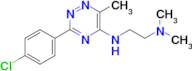 N1-(3-(4-chlorophenyl)-6-methyl-1,2,4-triazin-5-yl)-N2,N2-dimethylethane-1,2-diamine
