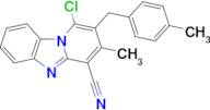 1-Chloro-3-methyl-2-(4-methylbenzyl)benzo[4,5]imidazo[1,2-a]pyridine-4-carbonitrile