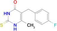 5-[(4-fluorophenyl)methyl]-6-methyl-2-sulfanylidene-1,2,3,4-tetrahydropyrimidin-4-one