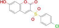 3-((4-Chlorophenyl)sulfonyl)-7-hydroxy-2H-chromen-2-one