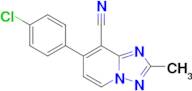 7-(4-Chlorophenyl)-2-methyl-[1,2,4]triazolo[1,5-a]pyridine-8-carbonitrile