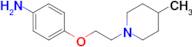 4-(2-(4-Methylpiperidin-1-yl)ethoxy)aniline