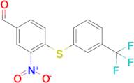 3-Nitro-4-((3-(trifluoromethyl)phenyl)thio)benzaldehyde