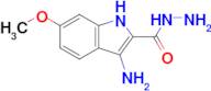 3-Amino-6-methoxy-1H-indole-2-carbohydrazide