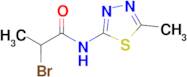 2-Bromo-N-(5-methyl-1,3,4-thiadiazol-2-yl)propanamide