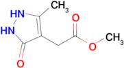 methyl 2-(5-methyl-3-oxo-2,3-dihydro-1H-pyrazol-4-yl)acetate