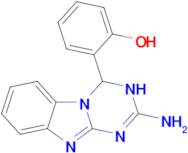 2-{11-amino-1,8,10,12-tetraazatricyclo[7.4.0.0²,⁷]trideca-2,4,6,8,10-pentaen-13-yl}phenol