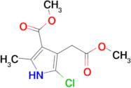 Methyl 5-chloro-4-(2-methoxy-2-oxoethyl)-2-methyl-1H-pyrrole-3-carboxylate