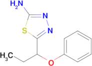 5-(1-Phenoxypropyl)-1,3,4-thiadiazol-2-amine