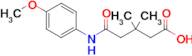 5-((4-Methoxyphenyl)amino)-3,3-dimethyl-5-oxopentanoic acid