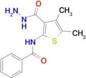 N-(3-(hydrazinecarbonyl)-4,5-dimethylthiophen-2-yl)benzamide