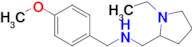 1-(1-Ethylpyrrolidin-2-yl)-N-(4-methoxybenzyl)methanamine