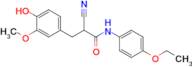 2-Cyano-N-(4-ethoxyphenyl)-3-(4-hydroxy-3-methoxyphenyl)propanamide