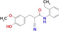 2-Cyano-N-(2-ethylphenyl)-3-(4-hydroxy-3-methoxyphenyl)propanamide