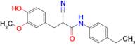 2-Cyano-N-(4-ethylphenyl)-3-(4-hydroxy-3-methoxyphenyl)propanamide