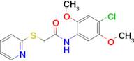 N-(4-chloro-2,5-dimethoxyphenyl)-2-(pyridin-2-ylthio)acetamide