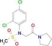 N-(2,4-dichlorophenyl)-N-(2-oxo-2-(pyrrolidin-1-yl)ethyl)methanesulfonamide