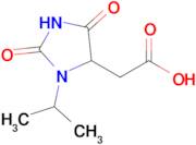 2-(3-Isopropyl-2,5-dioxoimidazolidin-4-yl)acetic acid