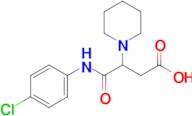 4-((4-Chlorophenyl)amino)-4-oxo-3-(piperidin-1-yl)butanoic acid