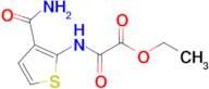 Ethyl 2-((3-carbamoylthiophen-2-yl)amino)-2-oxoacetate