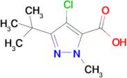 3-(Tert-butyl)-4-chloro-1-methyl-1H-pyrazole-5-carboxylic acid
