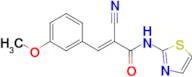 (E)-2-cyano-3-(3-methoxyphenyl)-N-(thiazol-2-yl)acrylamide