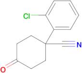 1-(2-Chlorophenyl)-4-oxocyclohexane-1-carbonitrile