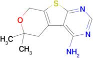 6,6-Dimethyl-5,8-dihydro-6H-pyrano[4',3':4,5]thieno[2,3-d]pyrimidin-4-amine