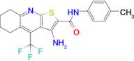 3-Amino-N-(p-tolyl)-4-(trifluoromethyl)-5,6,7,8-tetrahydrothieno[2,3-b]quinoline-2-carboxamide