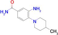 3-Amino-4-(4-methylpiperidin-1-yl)benzamide