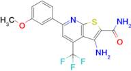 3-Amino-6-(3-methoxyphenyl)-4-(trifluoromethyl)thieno[2,3-b]pyridine-2-carboxamide