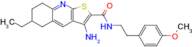 3-Amino-6-ethyl-N-(4-methoxyphenethyl)-5,6,7,8-tetrahydrothieno[2,3-b]quinoline-2-carboxamide