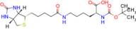 N2-(tert-butoxycarbonyl)-N6-(5-((3aS,4S,6aR)-2-oxohexahydro-1H-thieno[3,4-d]imidazol-4-yl)pentanoyl)-L-lysine