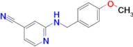 2-((4-Methoxybenzyl)amino)isonicotinonitrile