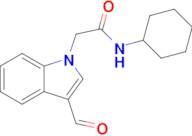 N-cyclohexyl-2-(3-formyl-1H-indol-1-yl)acetamide