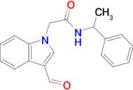 2-(3-Formyl-1H-indol-1-yl)-N-(1-phenylethyl)acetamide
