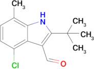 2-(Tert-butyl)-4-chloro-7-methyl-1H-indole-3-carbaldehyde